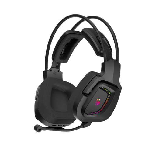 Bloody MR575 RGB Gaming Headset, Flying Wing Design, 7.1 Virtual Surround Sound, Noise Cancelling Microphone, USB Cable with in-line Control for FPS MMO Games (Black) Bloody MR575 RGB Gaming Headset, Flying Wing Design, 7.1 Virtual Surround Sound, Noise Cancelling Microphone, USB Cable with in-line Control for FPS MMO Games (Black)